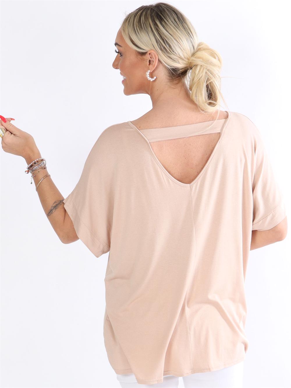 Ella Shirt - Blus med hål i ryggen